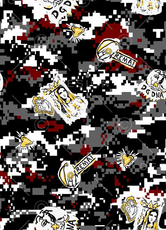 人物印花华亿平台图片