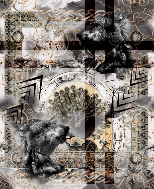 抽象印花华亿平台图片