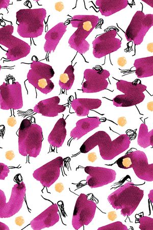 手绘印花华亿平台图片