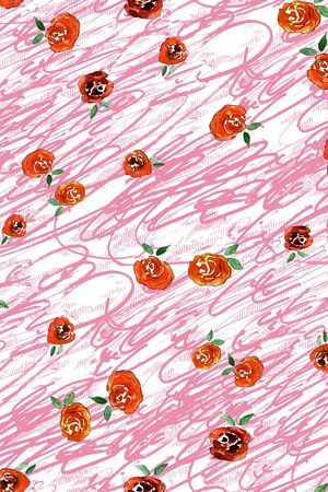 手绘印花华亿平台图片