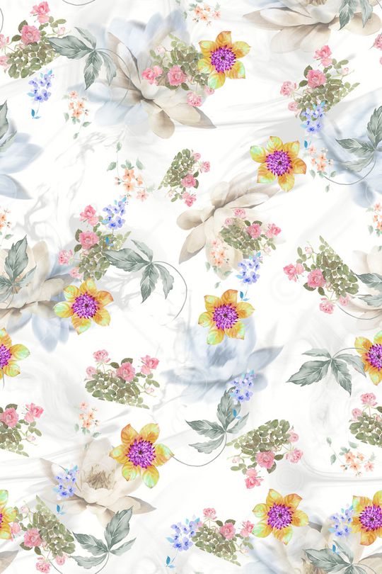 花卉印花华亿平台图片