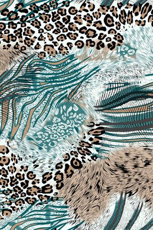 豹纹印花华亿平台图片