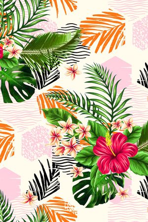 热带华亿平台印花华亿平台图片