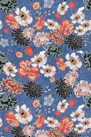 牡丹印花华亿平台图片