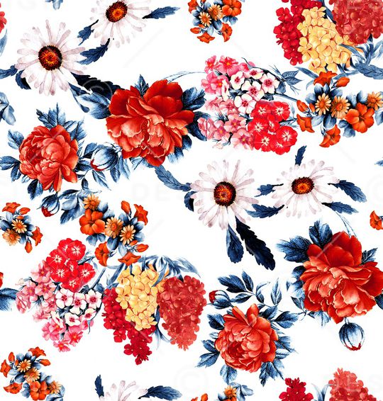 牡丹印花华亿平台图片