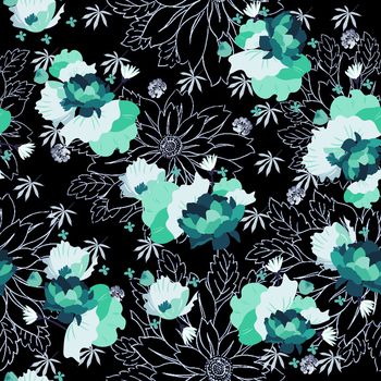 花卉印花华亿平台图片