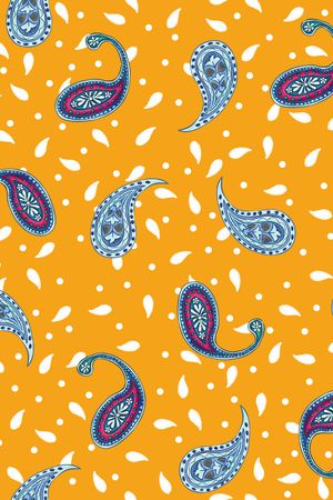 佩斯利印花华亿平台图片