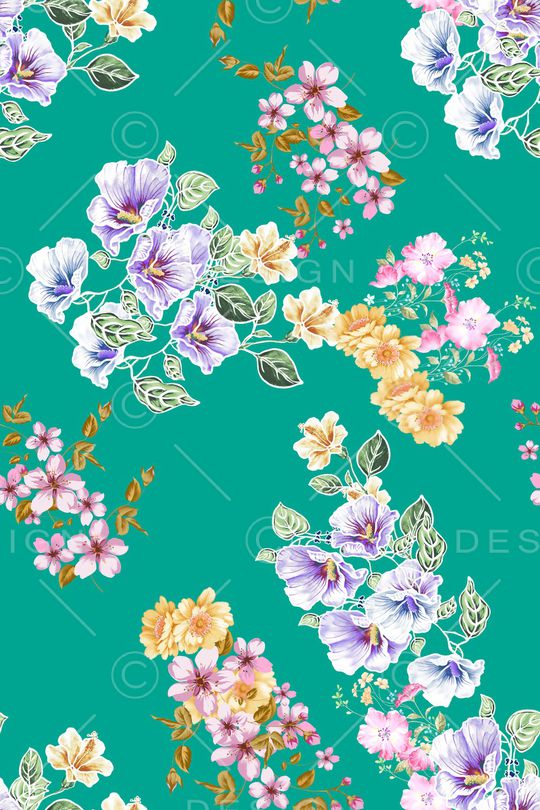 花卉印花华亿平台图片