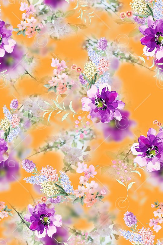 花卉印花华亿平台图片