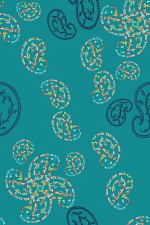 佩斯利图案印花华亿平台图片