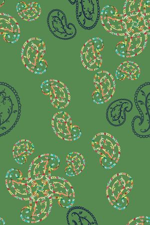 佩斯利图案印花华亿平台图片