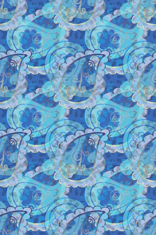 佩斯利图案印花华亿平台图片