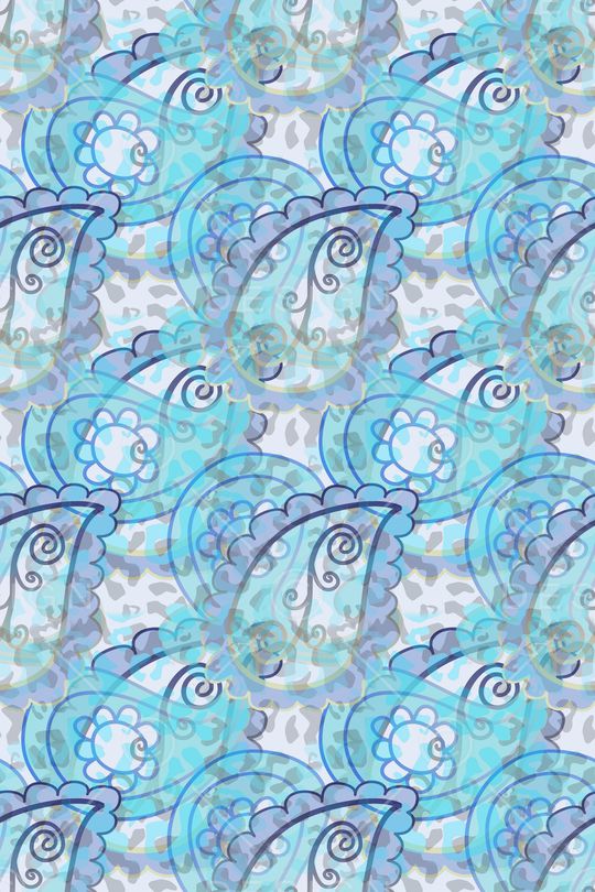 佩斯利图案印花华亿平台图片