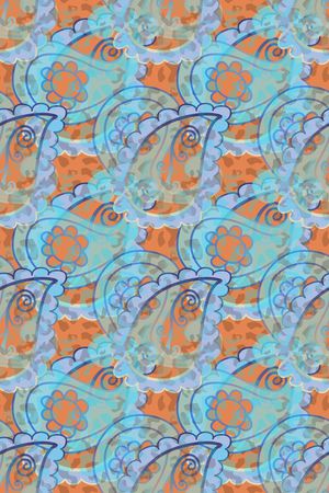 佩斯利图案印花华亿平台图片