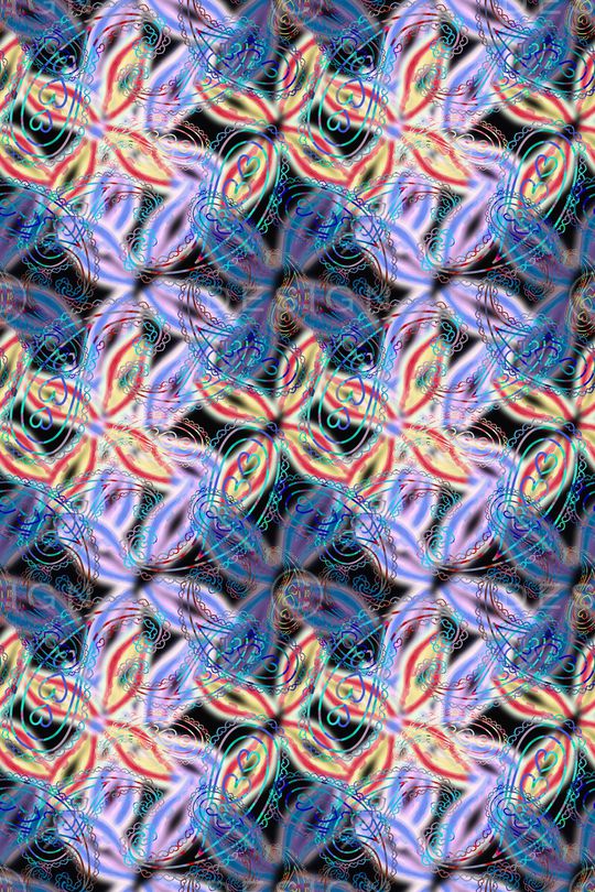 风格化花卉印花华亿平台图片