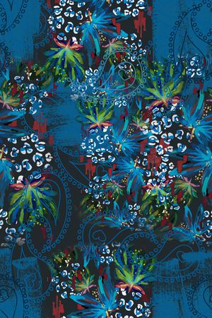 佩斯利图案印花华亿平台图片