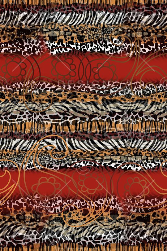 动物纹印花华亿平台图片