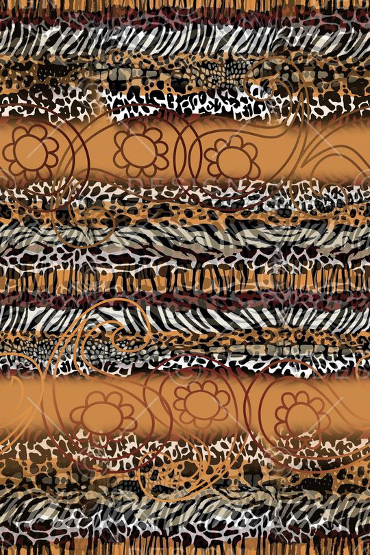 动物纹印花华亿平台图片