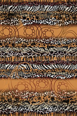 动物纹印花华亿平台图片