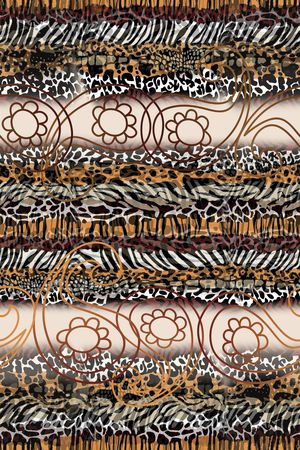 动物纹印花华亿平台图片