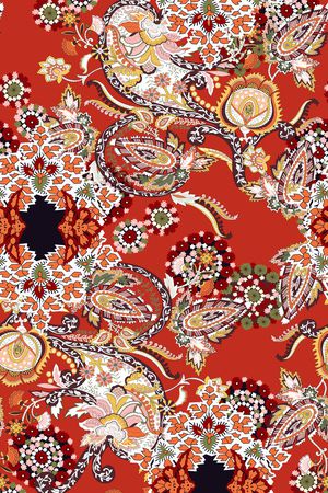 佩斯利印花华亿平台图片