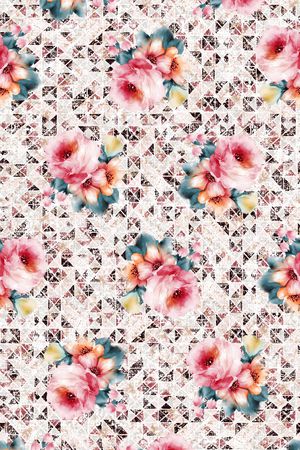 花卉印花华亿平台图片