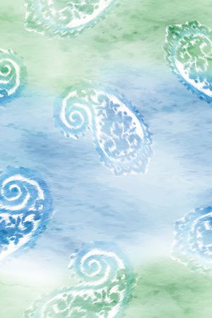 佩斯利印花华亿平台图片