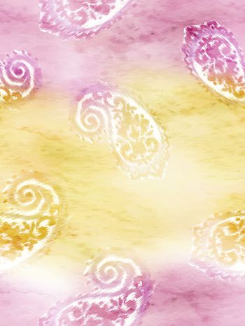 佩斯利印花华亿平台图片