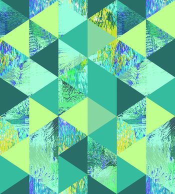 三角形印花华亿平台图片