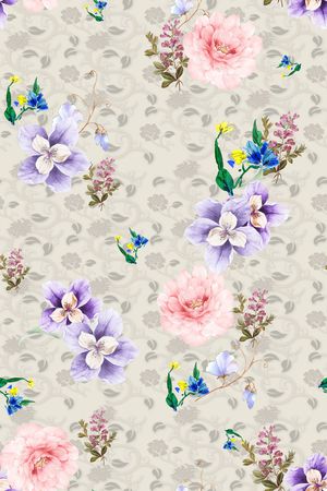 花卉印花华亿平台图片