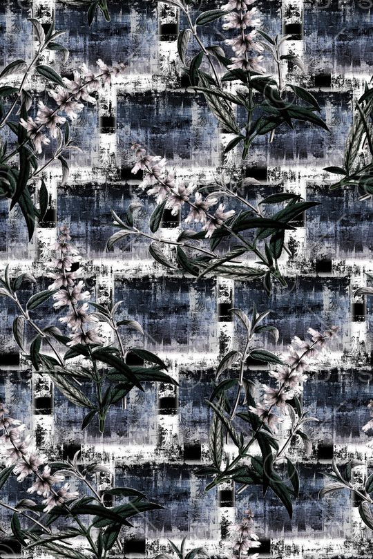 绿植树叶印花华亿平台图片