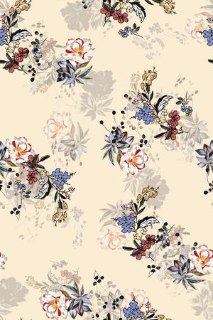 小碎花印花华亿平台图片