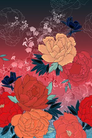 渐变印花华亿平台图片