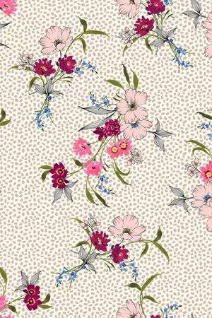 小碎花印花华亿平台图片