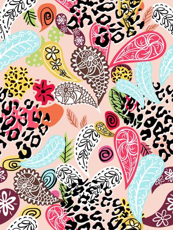 佩斯利印花华亿平台图片