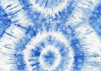 蓝色印花华亿平台图片