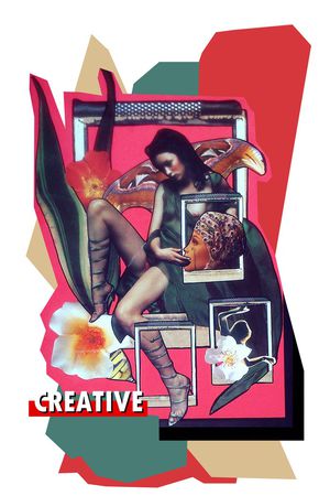 胸前独幅印花华亿平台图片