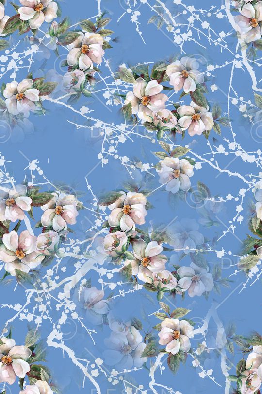 花卉印花华亿平台图片