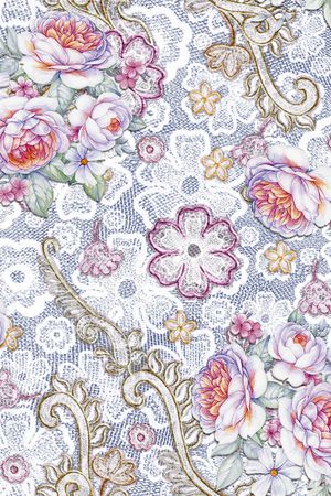 网布蕾丝印花华亿平台图片