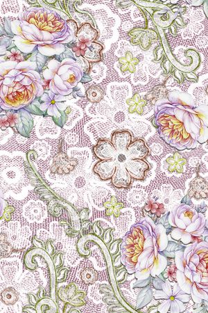 网布蕾丝印花华亿平台图片