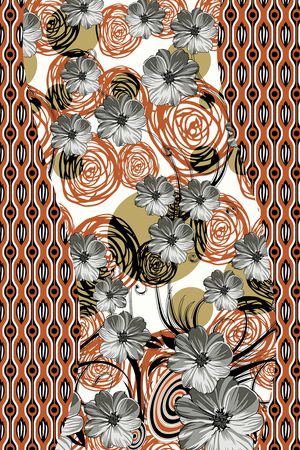 花卉印花华亿平台图片