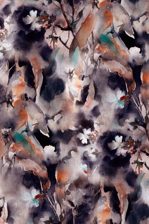 水仙花印花华亿平台图片