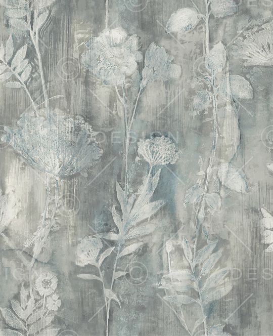 手绘花卉印花华亿平台图片