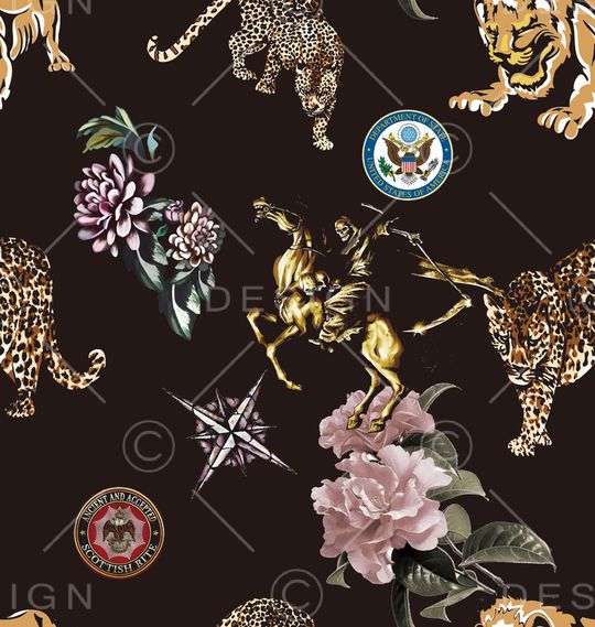 几何印花华亿平台图片