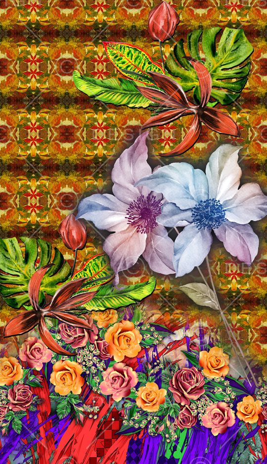 定位花印花华亿平台图片