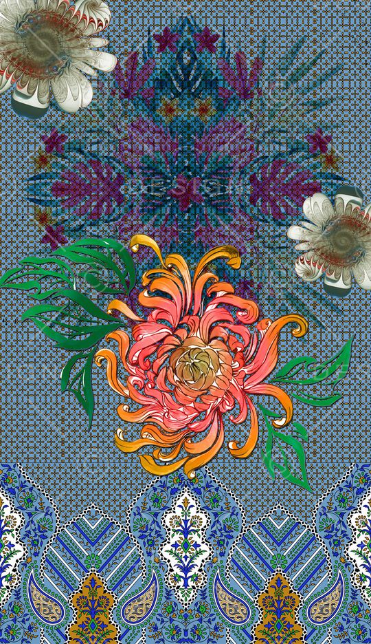 定位花印花华亿平台图片