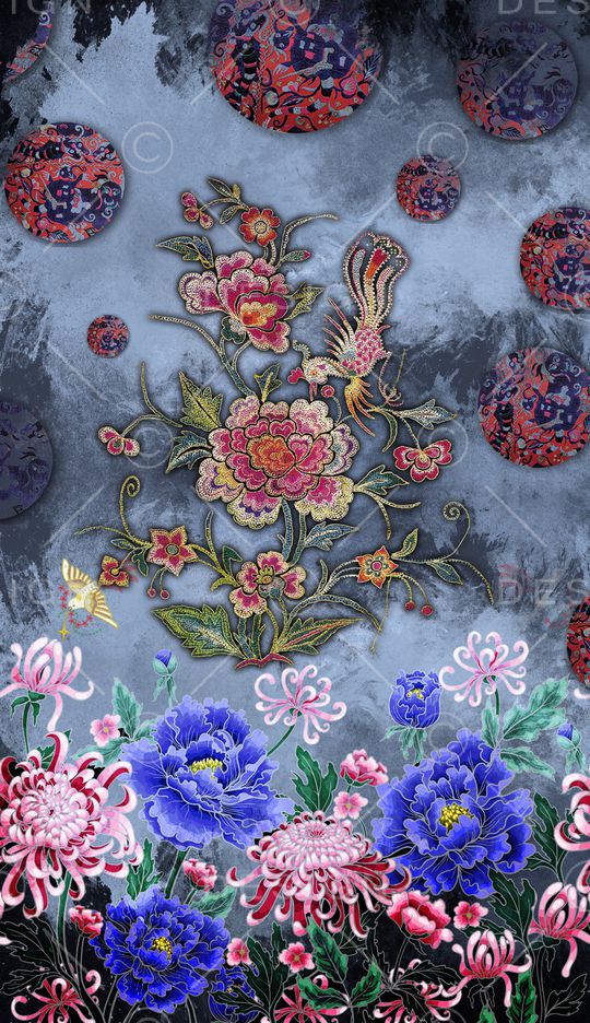 定位花印花华亿平台图片