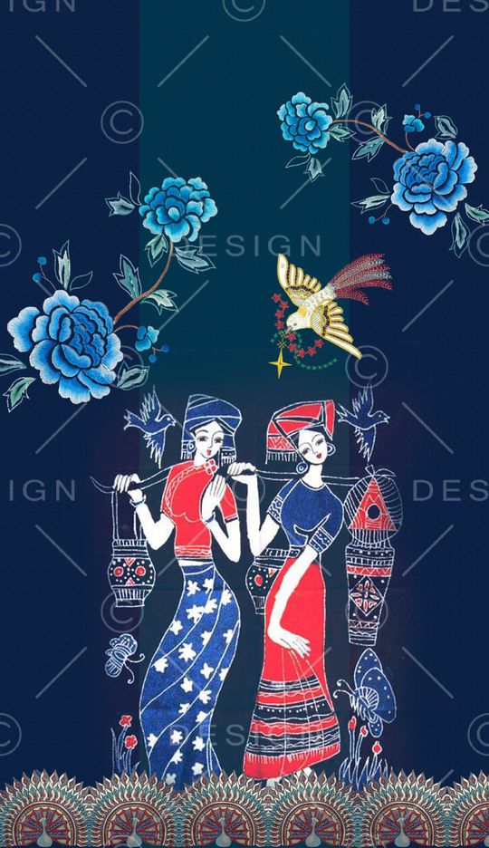 定位花印花华亿平台图片