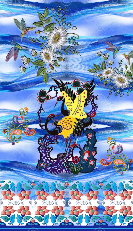 定位花印花华亿平台图片