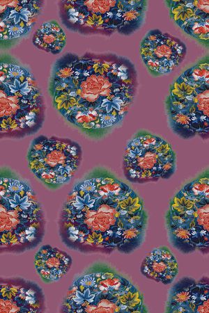 手绘印花华亿平台图片